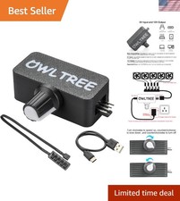 4 Pin 12V PWM Fan Controller with Type C USB Power Cable and 4Pin 5 Way PWM F... picture