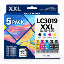 5PK LC3019 XXL Super High Yield Ink 2BK/C/M/Y for Brother MFC-J5335DW J6730DW picture