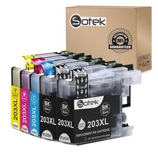 Sotek Compatible Ink Cartridge Replacement for LC203XL LC203 LC201, Use with ... picture