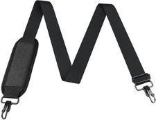 BOOEUDI 56 inch Shoulder Strap, Universal Adjustable Thick Soft 56, Black picture