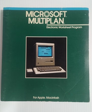 1984 MICROSOFT  MULTIPLAN Spreadsheet manual. Macintosh 128K picture