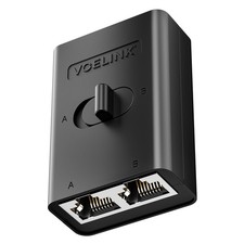 VCELINK 2 Port RJ45 Network Switch, Ethernet Splitter 2-in 1-Out or 1-in... picture