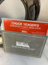 IBM PC Chuck Yeager Advanced Flight Simulator Video Game on 5.25