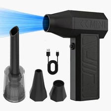 Air Duster 130000RPM Brushless Powerful Air Blower Magnetic nozzle Vacuum clean picture