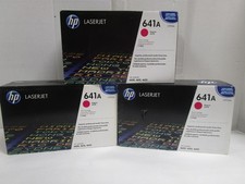 HP 641A C9723A Magenta Toner Cartridge New Sealed LOT OF 3 SEE PHOTOS  picture