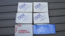 IBM Token Ring Cables 6339098 8642551 + Tandy RS-232C 26-249 Computer Cable Lot picture