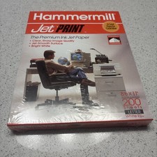 Hammermill Jet Print Premium Paper 8 1/2 x 11”  200 Sheets Bright White NEW picture