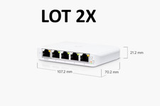 New Lot 2x Ubiquiti USW-Flex-Mini UniFi 5 Port Managed GbE Network Switch PoE picture