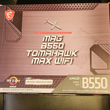 MSI MAG B550 TOMAHAWK MAX WIFI AMD AM4 ATX DDR4 Gaming Motherboard**READ** picture