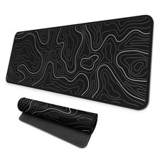 Large Gaming Mouse Pad, Full Keyboard Mat, Long Laptop Mousepad, Computer Mou... picture