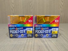 Lot of 2 Memorex Cool Colors Pocket CD-R 10 Pack 210MB 80mm Mini Discs Sealed picture