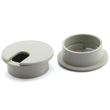 HJ Garden 2pcs 1-3/8 inch Desk Wire Cord Cable Grommets Hole inch, Gray picture