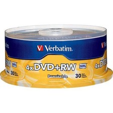 150 Verbatim Blank DVD+RW 4x Logo Branded 4.7GB Rewritable DVD Disc 5x30pk 94834 picture