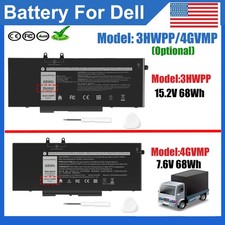 ✅4GVMP Battery For Dell Latitude 5401 5501 5411 5400 5500 5410 5510 /3HWPP NEW picture