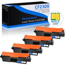 4PCS Black CF230X Toner Cartridge for HP LaserJet Pro MFP M227fdw M227sdn M227d picture