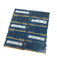 Lot of 10 SK Hynix 4GB DDR3 RAM 1Rx8 PC3L-12800S Laptop Memory Sodimm 204 picture