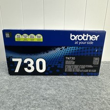 NEW GENUINE - BROTHER TN730 BLACK TONER CARTRIDGE - SEALED BOX TN-730 picture