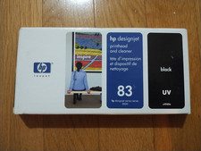 2016 Genuine HP #83 Black UV Printhead Cleaner DesignJet 5000 5500 C4960A Sealed picture