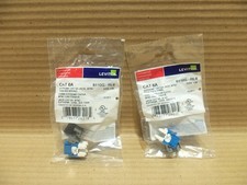 NEW LOT OF 2 LEVITON 6110G-RL6 EXTREME CAT 6A JACK 8P8C T568 A/B WIRING picture