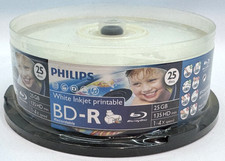 Philips Blu-Ray BD-R 25GB 4X Speed 25-pack - NEW SEALED picture