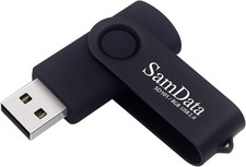 SamData USB Flash Drive 8GB 1 Pack USB 2.0 Thumb Drive Swivel Memory Stick Data  picture