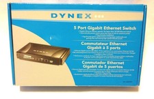 New Dynex 5 Port Gigabit Ethernet Switch Office Electronics AB picture