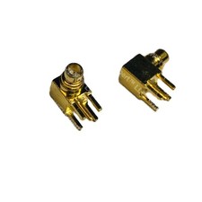 2 x MMCX male Right Angle Jack center solder PCB mount RF connector US Stock picture