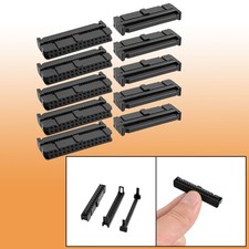 10 Pcs Black Dual Row 30 Pins IDC Socket Connector Female Header 2.54mm picture