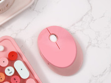 Mofii sweet wireless retro punk keyboard and mouse set office -  SWEET PINK picture