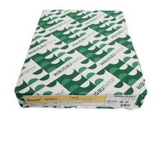 Wausau Exact Index Cardstock 90lb Buff 8.5x11 250 Sheets Smooth Paper 49131 picture