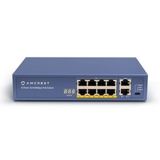 Amcrest 8-Port POE+ Switch, Power Over Ethernet, 802.3at, 96W, Metal Housing,... picture