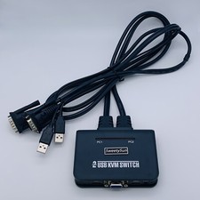 SweetySun 2 Port USB KVM Switch Box Only - Missing Plug in Play Switch Button picture