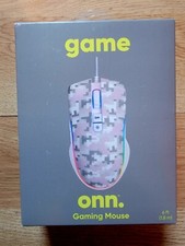 NEW Game Onn. Gaming Mouse USB LED Lighting 6 ft. Pink Gray Camoflauge-LOT OF 15 picture