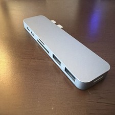 HyperDrive Duo V2 7-in-2 USB-C Hub for USB-C MacBook & PC - Silver NEW RRP: $179 picture