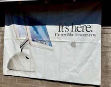 Vintage Apple iMac G4 Marketing Banner 6’x8’ (The New iMac In Stores Now) picture