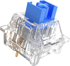 (Gaote) Crystal Blue Switches for MX Mechanical Gaming Keyboard,3-Pin 50Gf Click picture