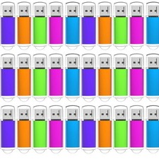 USB 2.0 5-50 Pack 16GB  Metal Rectangle Style USB Flash Drive Mixed Color Lot picture