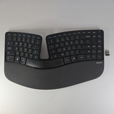 Microsoft Sculpt Ergonomic Wireless 1559 Keyboard and USB Dongle picture