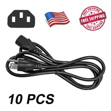 Lot of 1 - 100 AC Power Cord Cable Desktop Monitor Computer PC 6ft IEC320 picture