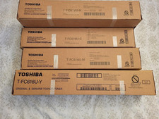 Genuine Toshiba T-FC616U CMYK Set T-FC616U-K T-FC616U-C T-FC616U-M T-FC616U-Y picture