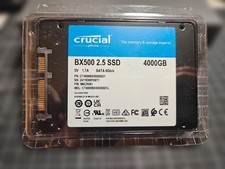Crucial BX500 4TB 2.5 Inch SATA 6Gb/s Internal SSD CT4000BX500SSD1 Unused picture