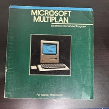1984 Microsoft MULTIPLAN Manual Spreadsheet Macintosh 128K Vintage Computing picture