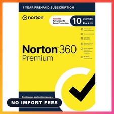 Norton 360 Premium Antivirus, 10 Devices, Auto-Renews [Key Card] picture