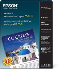 Epson S042180 Premium Matte Paper 8.5x11 100 Sheets  picture