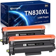 Compatible TN830XL Toner Replacement for Brother HL MFC DCP-Series Black 2-Pack picture