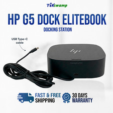 HP G5 USB-C 4k Docking Station for EliteBook 830 840 G5 G6 G7 G8 G9 G10 NO PS picture