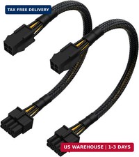 YEZriler (2-Pack) 4 Pin to 8 Pin CPU Power Adapter, ATX 4 Pin Female to Motherbo picture