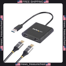 StarTech USB 3.0 to Dual HDMI Adapter 4K 30Hz and 1080p 60Hz Windows picture