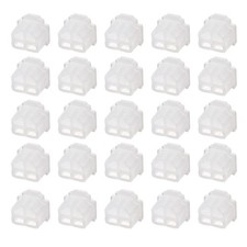 Silicone Telephone Modular Port RJ11 Anti-Dust Stopper Cap Cover Clear 20pcs picture