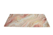 Pink Rose Gold Marble Desk Mat XL Large Mouse Pad Non-Slip Rubber Back 35
